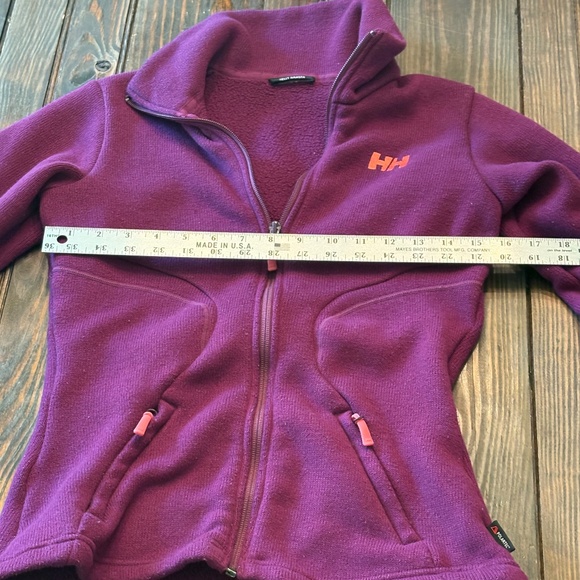 Helly Hansen Zip Fleece Ski Snow Layer Jacket XS Purple with Pink Details - Picture 1 of 7